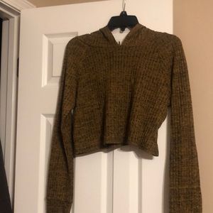 Earthbound cropped hooded sweater! Size large